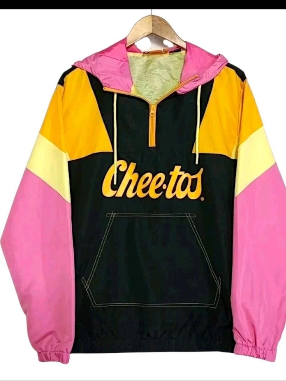 Cheetos Colorblock Hooded Anorak Windbreaker Sz Med